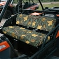 thumbnail image 2 of FKELYI Green Camo Hunting Leaf Print UTV Seat Cover 2 Pcs Set Powersports Seat Covers Dustproof Mule Bench Protector Backrest Cover Full Back Design ATV Interior Deocr, 2 of 7