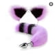 thumbnail image 1 of Sexy Fox Metal Butt Plug Cola con Horquilla Set Cola para Parejas-Púrpura-R Sailing Electrónica, 1 of 5