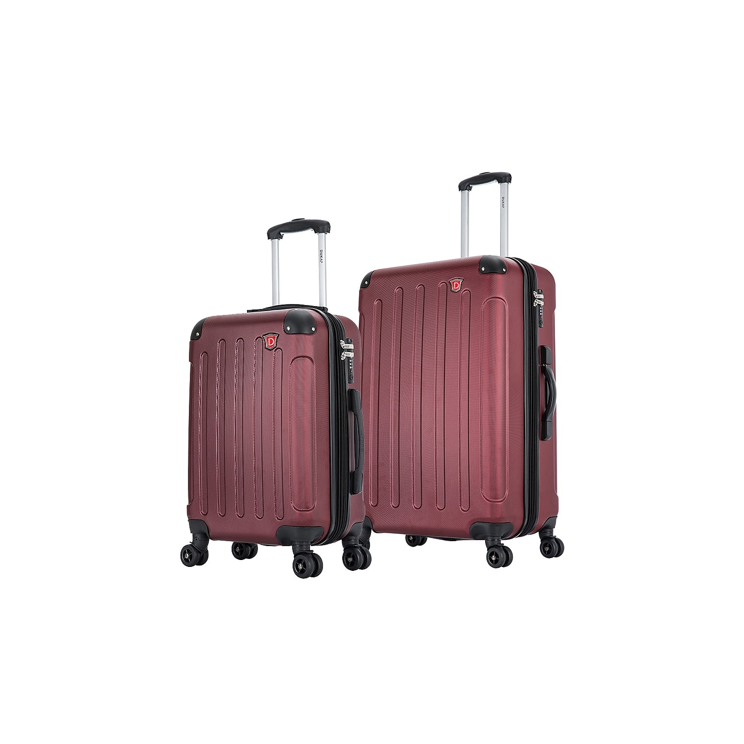 DUKAP Intely 2-Piece Plastic Luggage Set Wine (DKINT0SM-WIN)