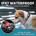 thumbnail image 4 of YUNOVA IPX7 Waterproof LED Light Up Dog Collar, Type-C Rechargeable Glowing Pet Collar with AirTag Holder, Compatible with Apple AirTag, 3 Modes for Night Safety, 4 of 6