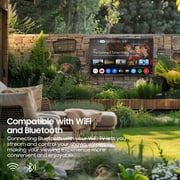 Sylvox 55 Smart Outdoor TV, 4K Uhd 1000nits with Dobly Atmos, Google TV with Voice remote, IP56 Waterproof,Google cast,Patial Sun,Deck Pro 3.0