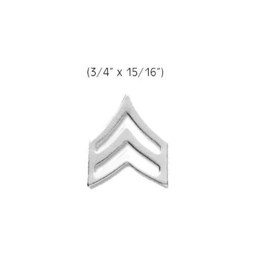 silver Choose between gold and matt black. Sergeant Chevrons Collar Brass Pins -Set of Two Rank Insignia Police Military Uniform Pins 