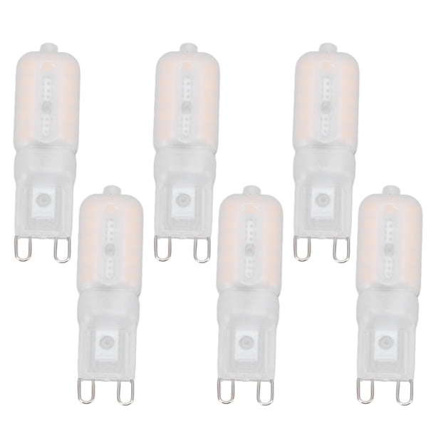 Bombilla Regulable G9 Protección Ocular Regulable Ahorro De Energía 5W 22 LED Bombillas Pequeñas Para Lámpara De Techo Lámpara De Escritorio 6 Piezas