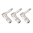 thumbnail image 2 of Conector de cable de audio para micrófono de instrumento, tipo L, 3 unidades, 6,3 mm, 1/4 de pulgada, conector de ángulo recto, 2 of 14