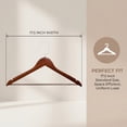 thumbnail image 6 of Unique Bargains 2Pcs Wood 360-Degree Space Saving Clothes Hangers Retro, 6 of 6