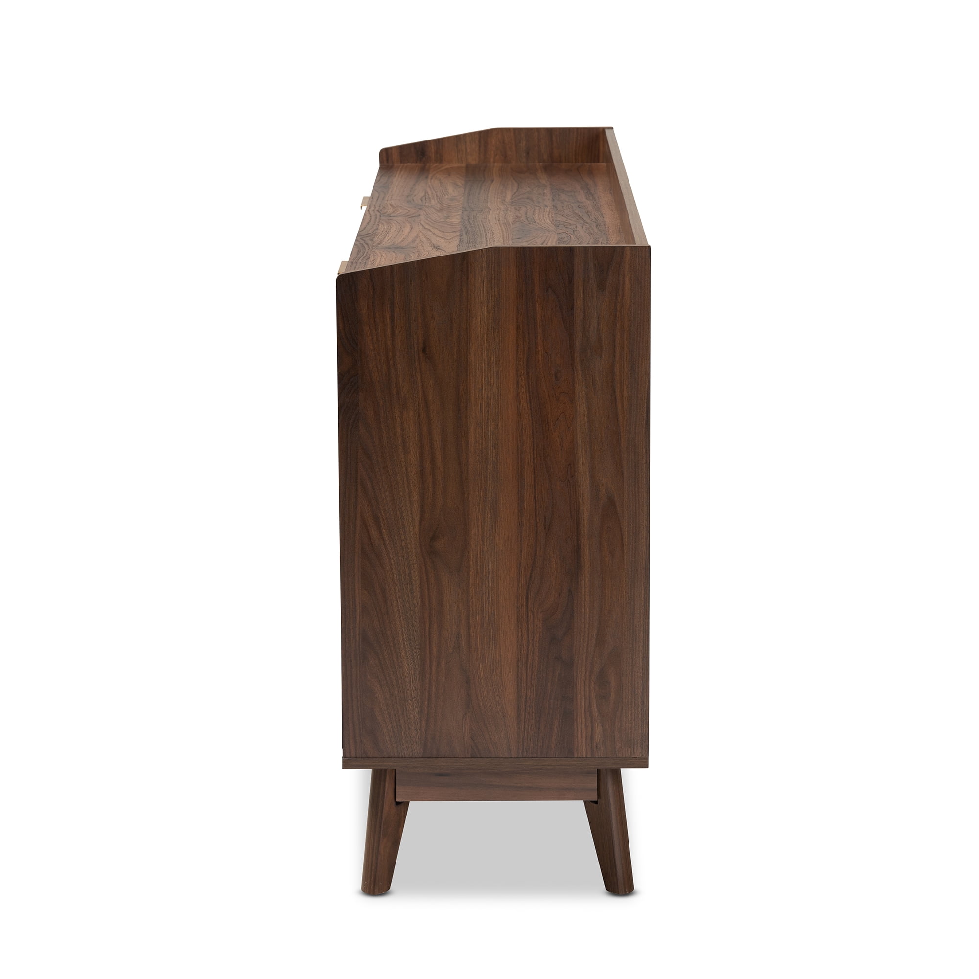 beckford walnut brown finish 6 drawer wood dresser Anton Mid-Century Solid Wood with Walnut Finish 6-Drawer Dresser main image 1