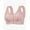 Light Pink, variant on Women Front Closure Floral Lace Bra Comfort Support Underwire T-Shirt Bralette Soft Wireless Everyday Wear, 2XL/44,