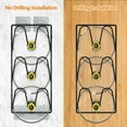 thumbnail image 6 of 2-Pack Pot Lid Holders for Kitchen Cabinet - Wall-Mounted or Door-Mounted Lid Organizer Rack, 6 of 6