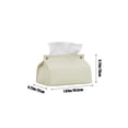 thumbnail image 3 of Dvruxg Leather Tissue Box with Pull-out Design for Bedroom, Living Room and Travel Use, Multi-functional Desktop Tissue Organiser, 3 of 5