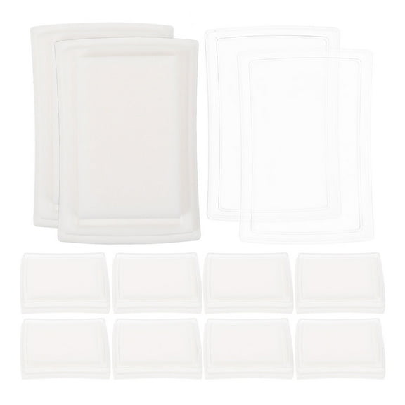 Raindrops 15pcs Empty Ink Pads for Stamps High-Density Sponge Blank Ink Pads for Office Use DIY Crafts and Art Creations Quick Document Stamping