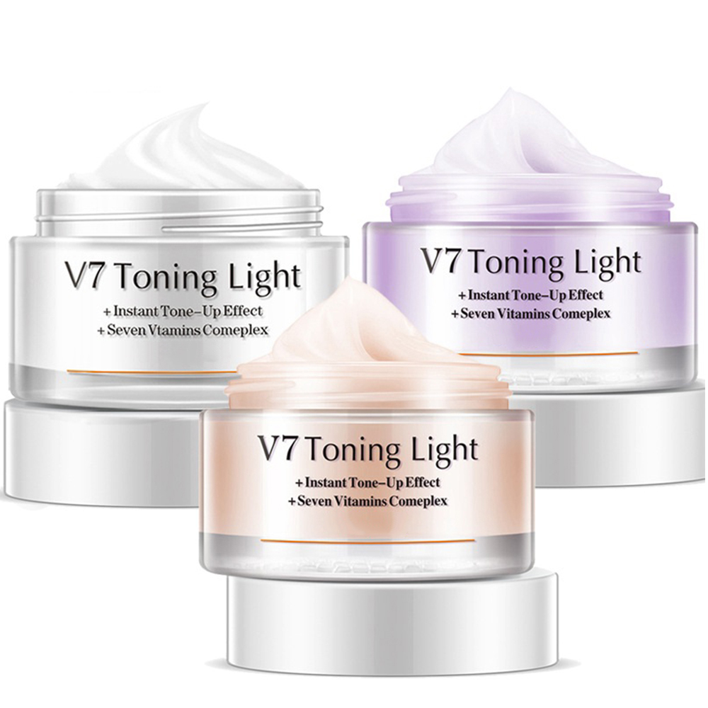 V7 Toning Light Cream Instant Tone Up Effect 7 Vitamins Complex 1.75oz