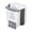 white-10L, variant on Foldable Trash Can For Kitchen Camping Space Saving Leakproof Easy Mount