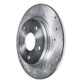 thumbnail image 6 of Detroit Axle - Rear Brake Kit for 2006-15 Honda Civic Acura ILX 2006-11 CSX Replacement Drilled & Slotted Disc Brakes Rotors Ceramic Brake Pads : 10.24" Rotor, 6 of 7