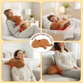 thumbnail image 2 of Capybara Plush Heating Pad for Period Cramps & Menstrual Pain Relief, Portable Electric USB Powered Heat Pads, Capybara Heated Stuffed Animal for Teen Girls Women, Cute Christmas Birthday Gift Ideas, 2 of 7
