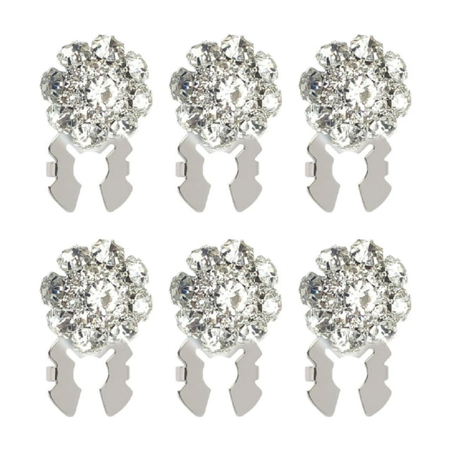 segolike 6 Rhinestone Button Covers, Button Decoration for Women And Men, for Coats, Suits, Hats And Dresses