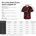 thumbnail image 5 of Fuzoiu Cherry Print Hawaiian Shirt for Men, Summer Beach Casual Short Sleeve Button Down Shirts, Men’s Beach Summer Shirts with Pocket,3X-Large, 5 of 7