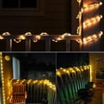 thumbnail image 5 of NITIDSKY 33ft 100 LED Solar Christmas Lights Outdoor Waterproof Solar Rope Lights Yard Patio Garden Christmas Deaorations, Warm White, 5 of 8