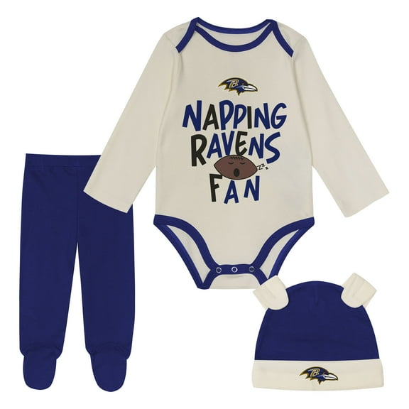 Infant Outerstuff Baltimore Ravens Little Champ Three-Piece Set