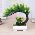 thumbnail image 6 of Visland Artificial Plants Bonsai Simulation Small Tree Fake Flower Pot Tabletop Potted Ornaments Home Decor Hotel Garden Decor, 6 of 7