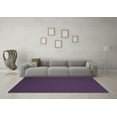 thumbnail image 3 of Ahgly Company Machine Washable Indoor Round Abstract Blue Contemporary Area Rugs, 6' Round, 3 of 4