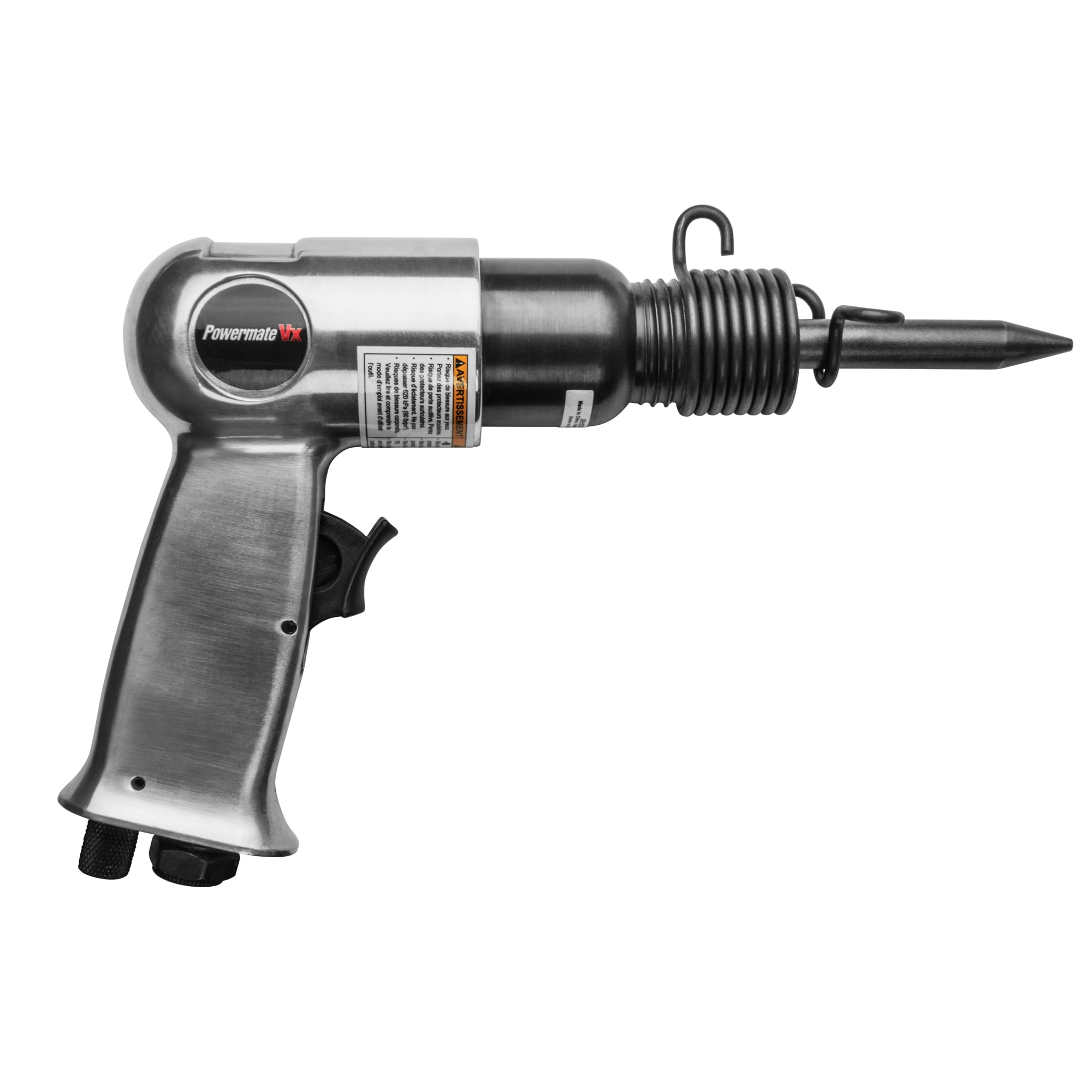 Comfortable Aluminum Hand Tool Construction Type Powermate Air Hammer w// Chisels