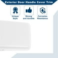 thumbnail image 5 of Unique Bargains No.LR030193 Exterior Door Handle Cover Trim Fit for Land Rover LR4 / Discovery 4 2010-2016 Door Handle Cover 1 Pcs White, 5 of 7
