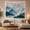 Blue Mountain Mist, variant on Misty Peaks with Evergreen Trees in a Tranquil Landscape, Dreamy Watercolor for Nature Lovers, Atmospheric Mountain Decor, Housewarming Gift, Tapestry Wall Hanging for Bedroom and Living Room