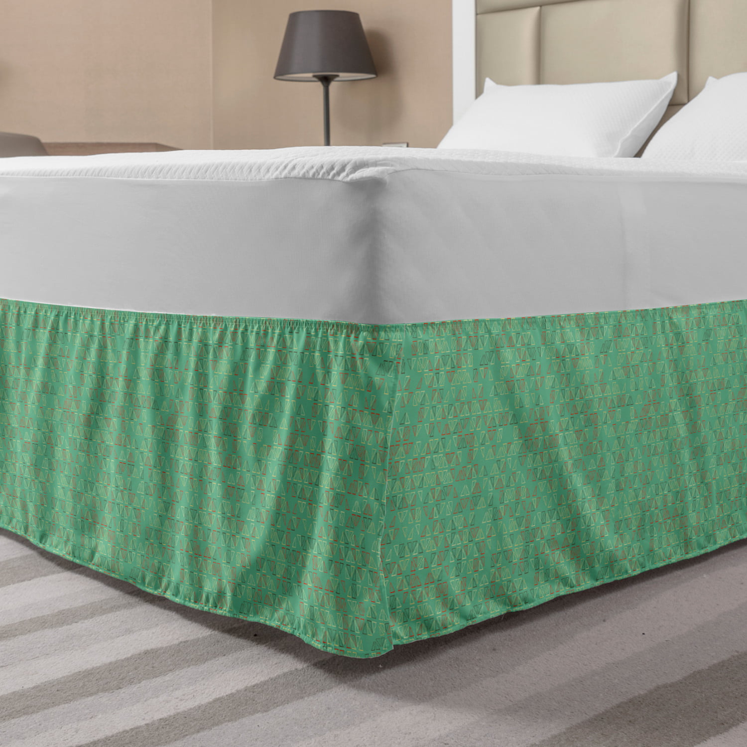 Tremendous Bedding Drop Length Bed Skirt Organic Cotton US Queen Size All Color 