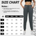 thumbnail image 3 of Women's Fleece Lined Jogger Sweatpants with Pockets Winter Thermal Athletic Lounge Pants for Women, 3 of 8