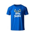 thumbnail image 2 of Playera Con Estampado De Merry Christmas Con Cuernos De Reno Color Azul Talla Grande Marca Emil SaEs, 2 of 4