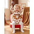 thumbnail image 5 of Cjfdfy Newborn Baby Girl Football Romper Adorable Letter Embroidery Long Sleeve Round Neck Jumpsuit for Party Wear Cute Game Day Football Outfit Letter Embroidery Waffle Knit Bodysuit, 5 of 9