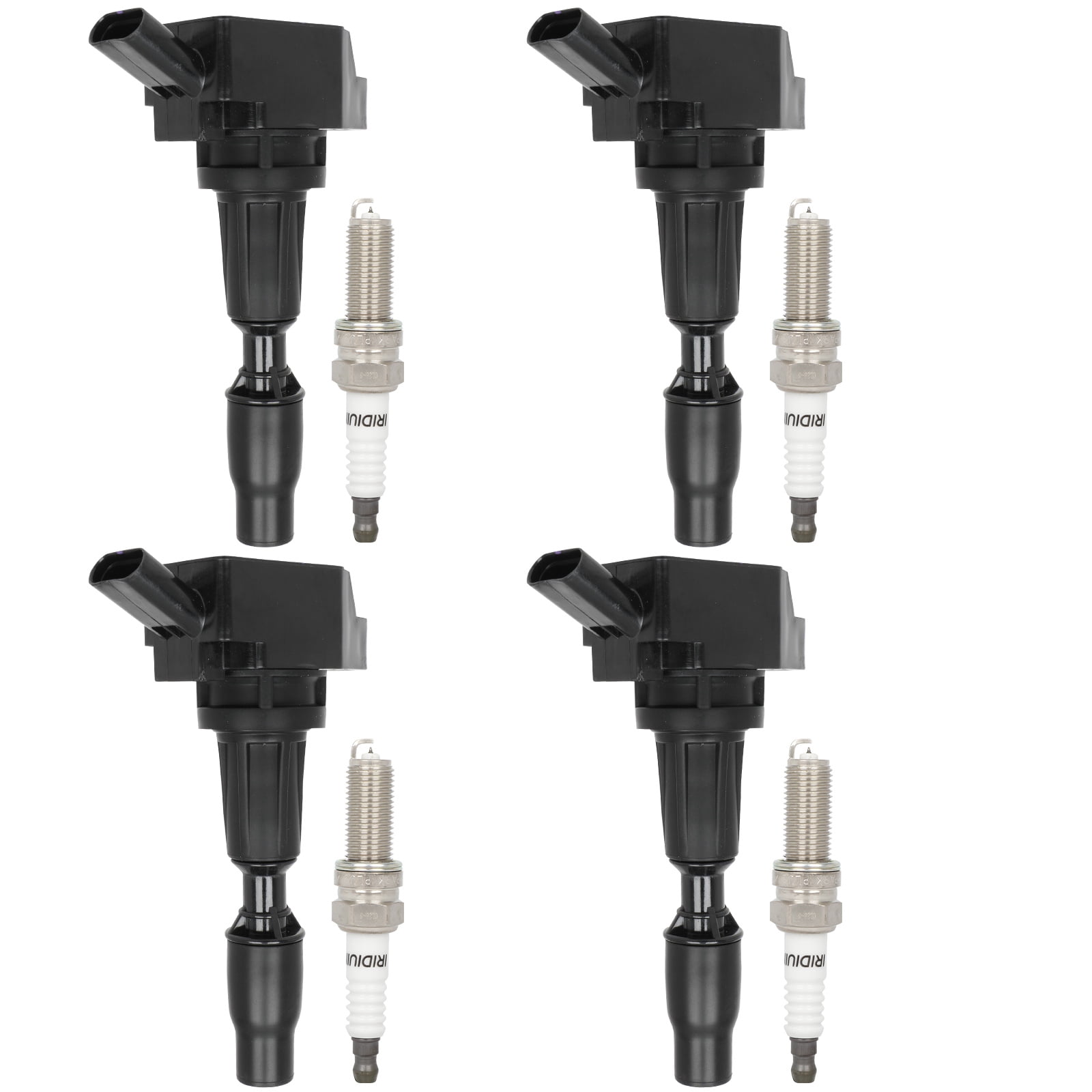 ECCPP 4 ignition coils with 4 iridium Spark Plugs,UF764,for Hyundai Sonata 2015-2019,Santa Fe Sport 2016-2018,Tucson 2018-2020 &,for kia Optima 2016-2020,Sorento,for Sportage,RondoGN10730