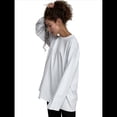 thumbnail image 3 of Camisetas de Larga con Cuello Redondo Extragrande para Mujer, Blusas Básicas de Otoño, Ropa Informal de Entrenamiento Y2K. L, 3 of 8