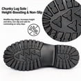 thumbnail image 5 of CHICVOMEY Platform Loafers for Women Slip On Lug Sole Penny Loafers Comfort Faux Suede Casual Shoes for Preppy Style Office and Everyday Wear, 5 of 9