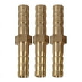 thumbnail image 3 of 25pcs 6mm Inner Dia Air Gas Straight Hose Pipe Barb Coupler Connector,25pcs Hose Barb Coupler,gold, 3 of 8