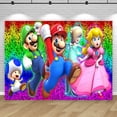 thumbnail image 3 of Fondo de Super Mario Bros para decoración de fiestas de cumpleaños infantiles, fotografía de fondo, pared de evento, pancarta de fotos para baby shower, 3 of 5