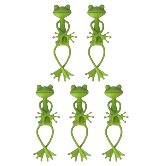 Qaailabf Indoor Plant Support Clips | Green Rose Traceless Wall Hooks | ABS Resin Climbing Plant Fixers | Space-Saving Wire Organizers | Easy Install No-Tool Garden Clips for Vines Branches Cables |