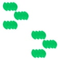 thumbnail image 4 of Toystoory 12 bandejas de aperitivos de hoja de palma verde ampliamente utilizadas para varias ocasiones bandeja de comida reutilizable estilo verde 2Conjunto, 4 of 6
