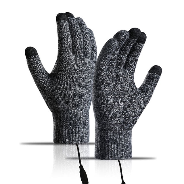 Gants Mitaines USB Gants Chauffants Hiver Chauds Gants Chauffants Hiver Gants à Écran Tactile Température Réglable Chauffe-Mains Gants pour Hommes Femmes Gants Mitaines