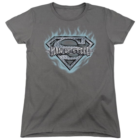 Superman - Man Of Steel Shield - Women's Short Sleeve Shirt - Small