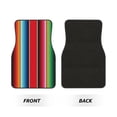 thumbnail image 2 of Balery Mexican Serape Blanket Stripes Juego de 4 Alfombrillas para Auto, Revestimientos de Caucho Resistente, Diseño Antideslizante, 2 of 7