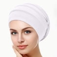 thumbnail image 4 of ZQUUVOU Women's Slouch Beanie Knit Adjustable Hat Cotton Soft Lightweight Casual Comfortable Stretchy Headwear Skull Cap White, 4 of 4