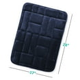 thumbnail image 2 of Clara Clark Bathroom Rugs, Velvet Memory Foam Bath Mat, Ultra Soft Non Slip and Absorbent - Tiled - Small - Navy, 2 of 6