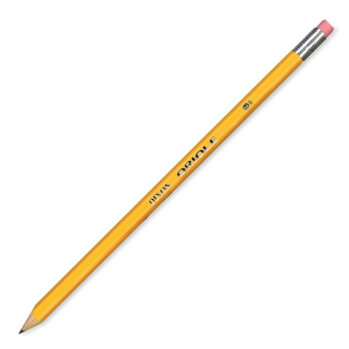 Dixon Oriole Presharpened Pencil 2 Lead Yellow Wood Barrel 12 / Dozen