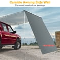 thumbnail image 3 of Yescom 4.6x6.6 Ft Car Awning Side Wall for Awning Shade Screen Roof Rack Truck Vehicle SUV Tent, 3 of 10