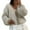 khaki, variant on Wang6 Women Cardigans Sweaters Trendy Long Sleeve Button Cable Knit Sweater Fall Open Front Loose Deep V Neck Mixed Colors Knitted Outwear Tops Pink XL