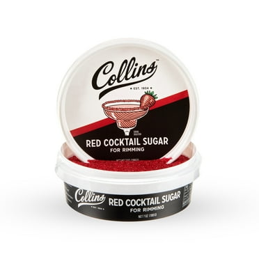 Collins Red Cocktail Sugar - Enhance Cocktail Drinks, 7oz