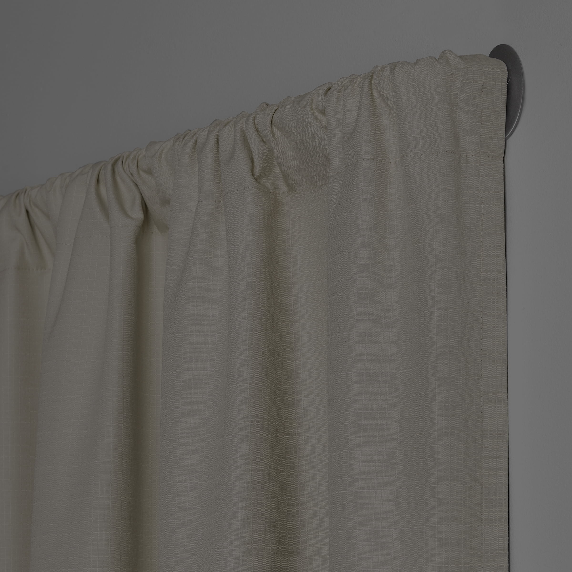 Eclipse Clinton 5/8" Blackout Double Wrap Sliding Window Curtain Rod, 48-86", Brushed Nickel
