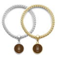 thumbnail image 1 of Atoc Structural Motion Combination Lover Bracelet Bangle Pendant Jewelry Couple Chain, 1 of 3