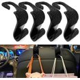 thumbnail image 1 of 4PCS Car Seat Hooks, Bling Car Rhinestone Headrest Hooks, Universal Bling Car Interior Accessories, for Handbag, Clothes, Purse, Water Bottle (Black), 1 of 5